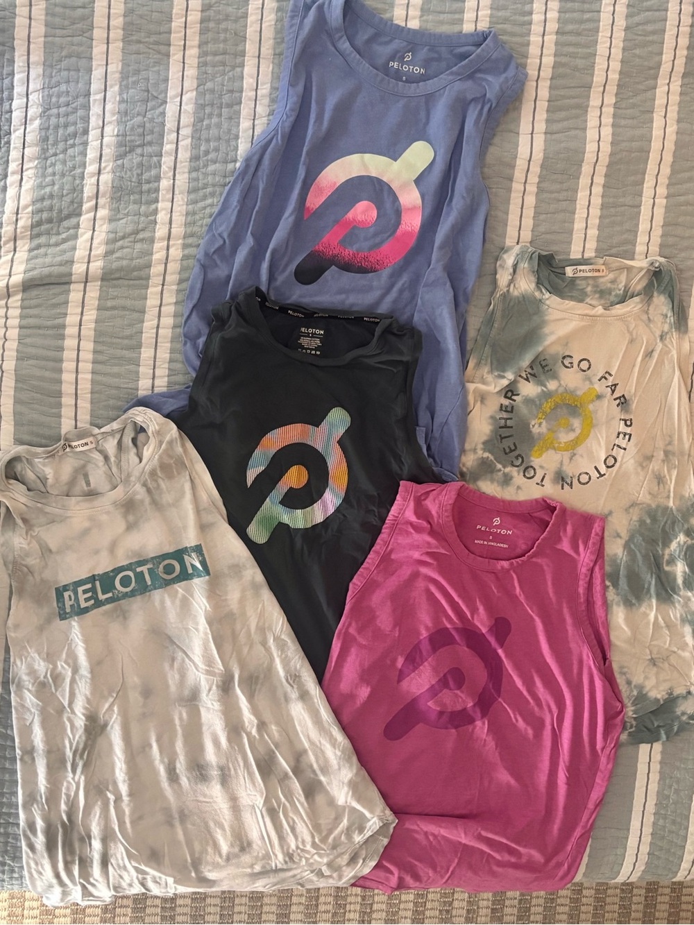 Peloton Assorted Logo Muscle Tanks a size Small